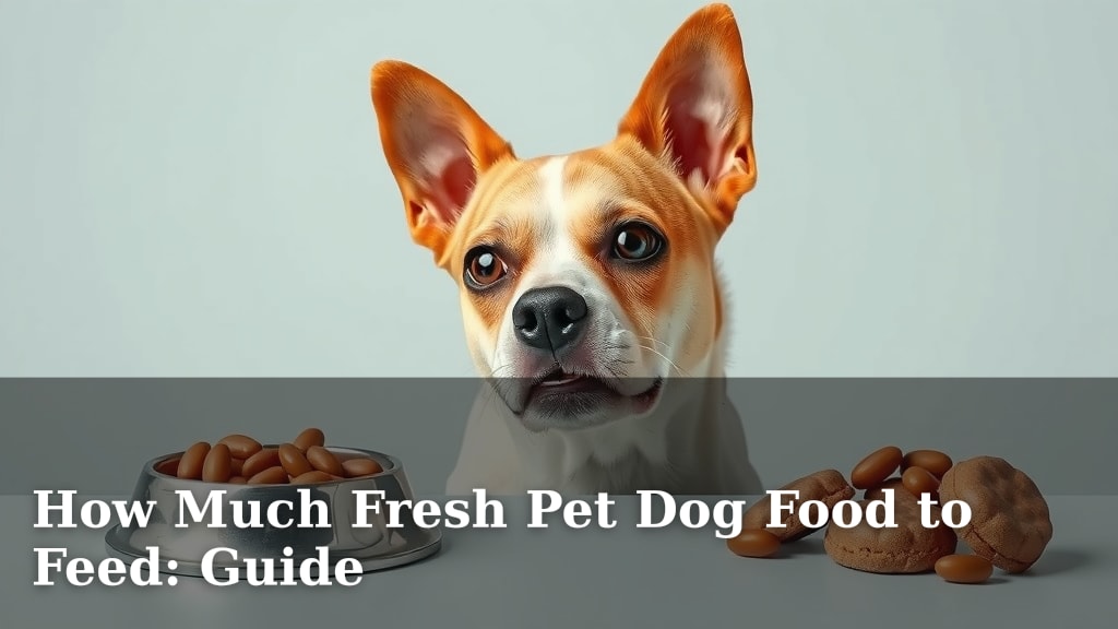How Much Fresh Pet Dog Food to Feed: Guide