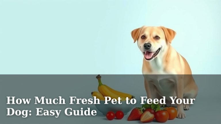How Much Fresh Pet to Feed Your Dog: Easy Guide