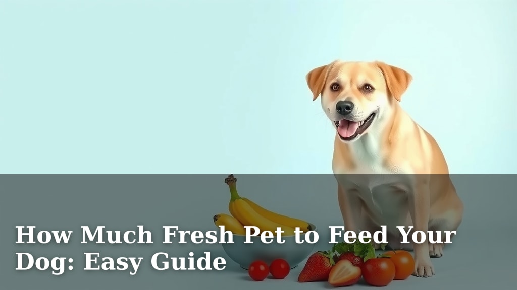 How Much Fresh Pet to Feed Your Dog: Easy Guide