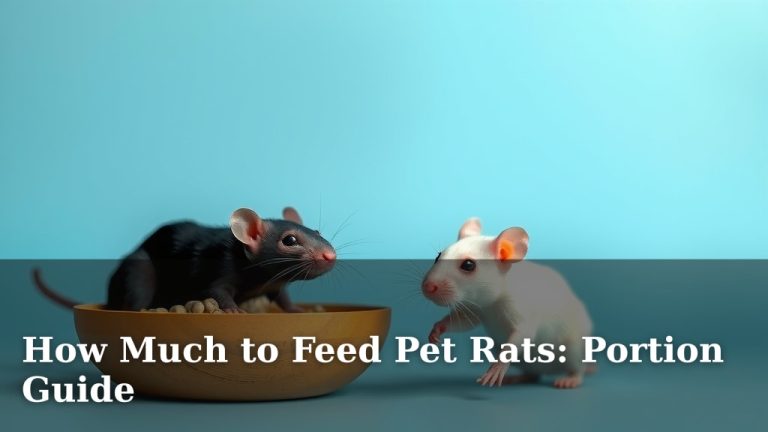 How Much to Feed Pet Rats: Portion Guide