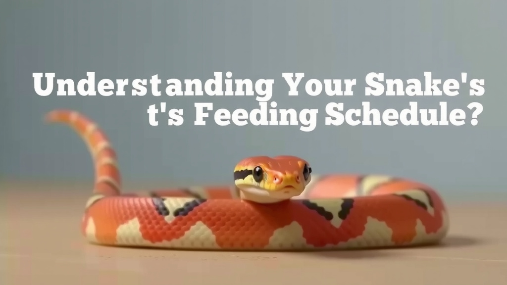 Understanding Your Snake's Feeding Schedule