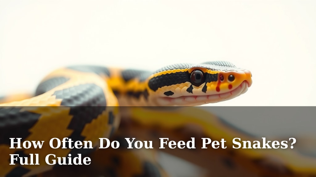 How Often Do You Feed Pet Snakes? Full Guide