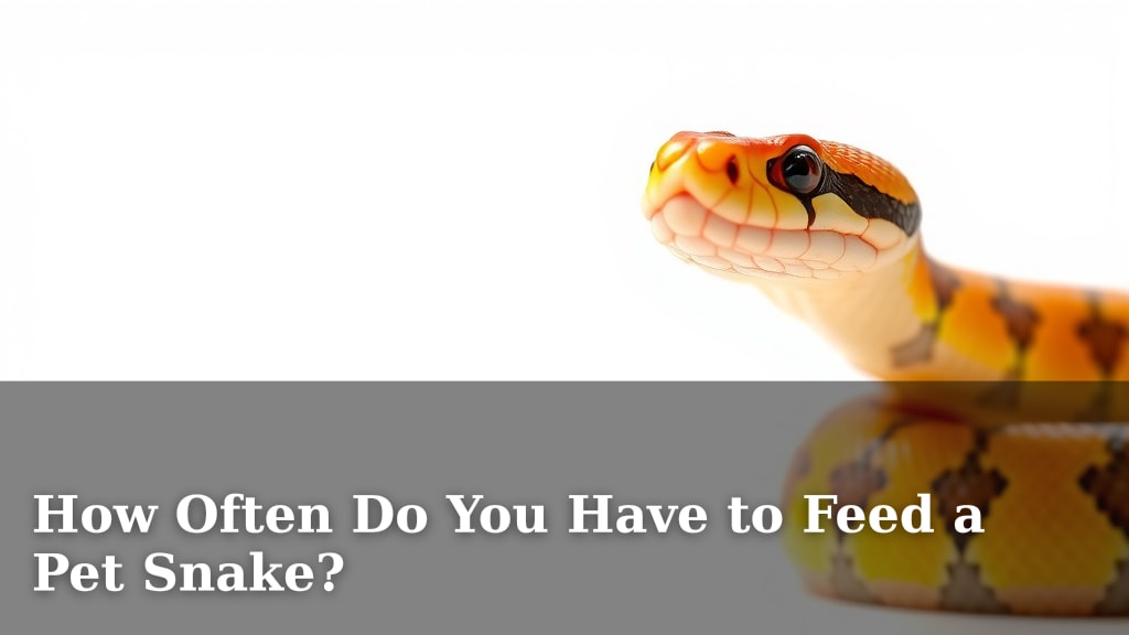 How Often Do You Have to Feed a Pet Snake?