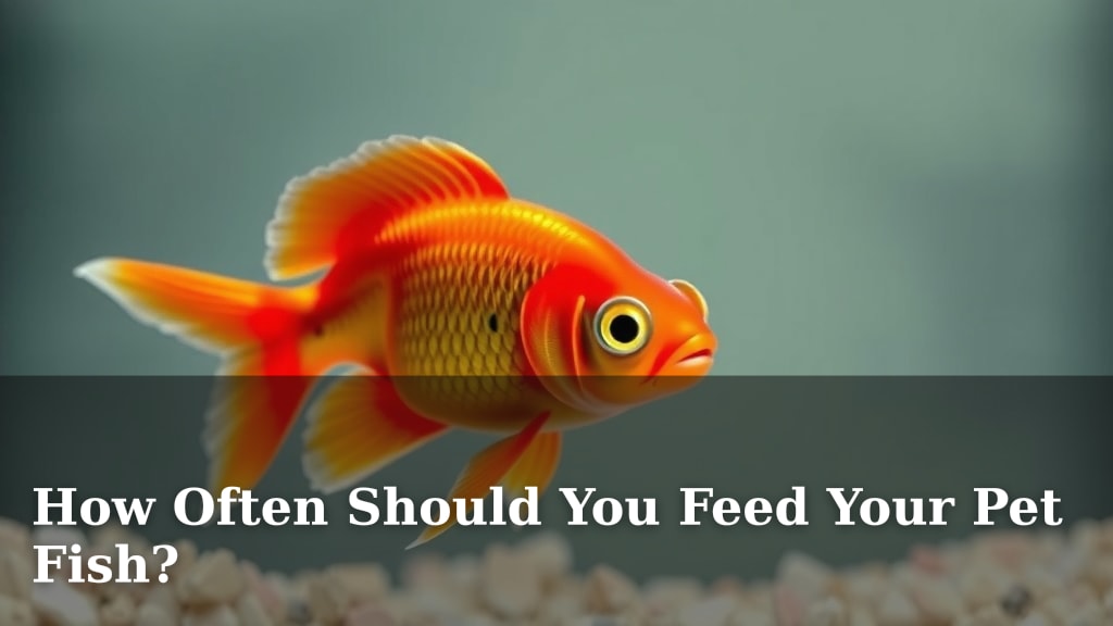 How Often Should You Feed Your Pet Fish?