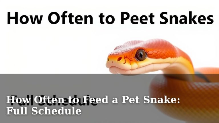 How Often to Feed a Pet Snake: Full Schedule
