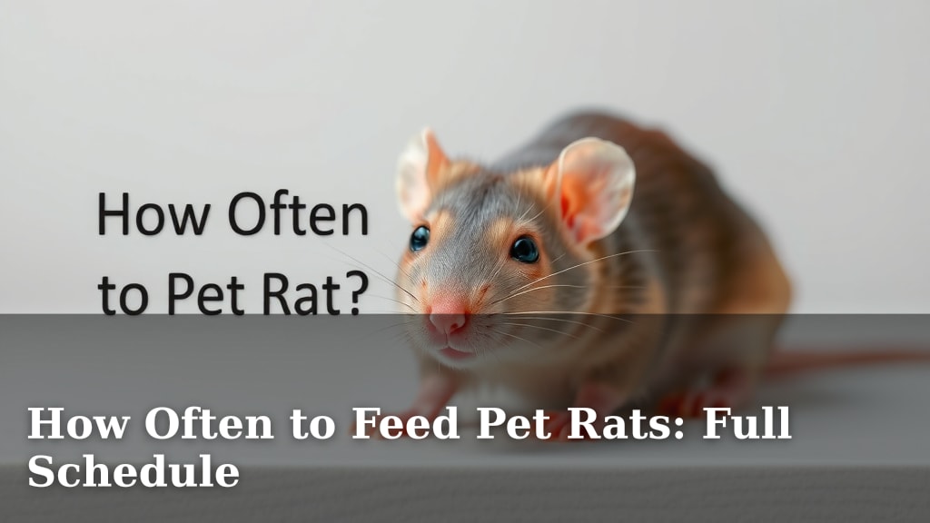 How Often to Feed Pet Rats: Full Schedule