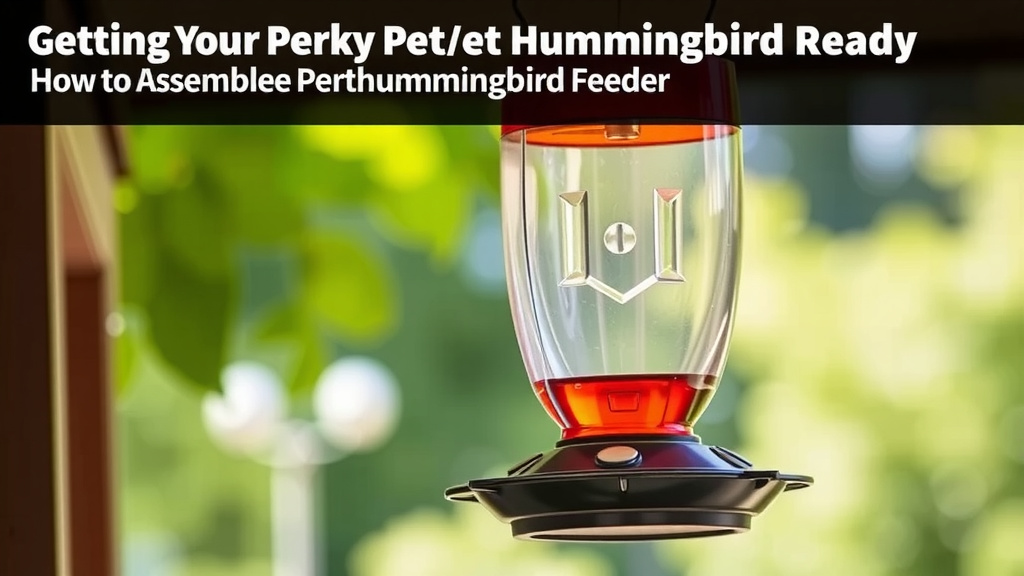 Getting Your Perky Pet Hummingbird Feeder Ready
