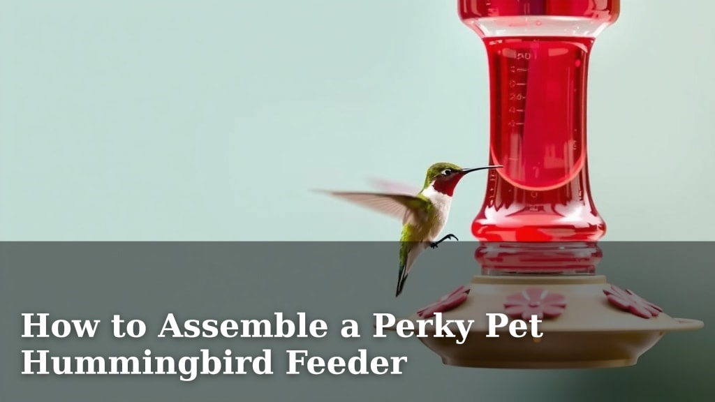 How to Assemble a Perky Pet Hummingbird Feeder