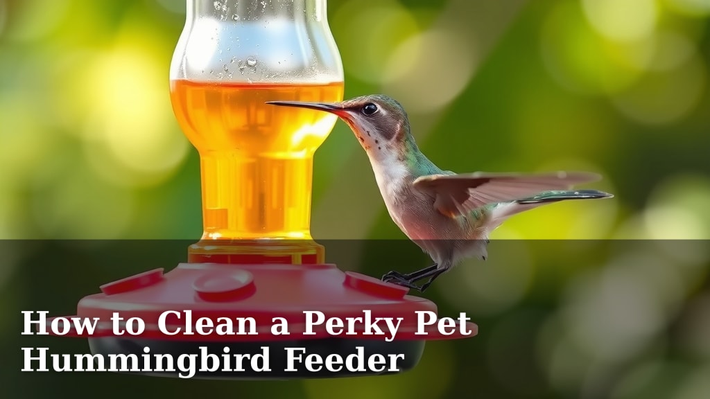 How to Clean a Perky Pet Hummingbird Feeder