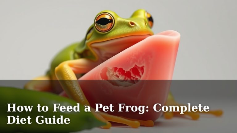 How to Feed a Pet Frog: Complete Diet Guide