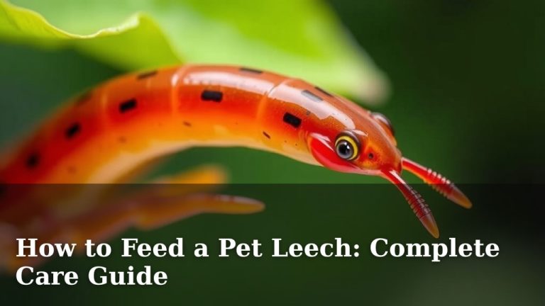 How to Feed a Pet Leech: Complete Care Guide
