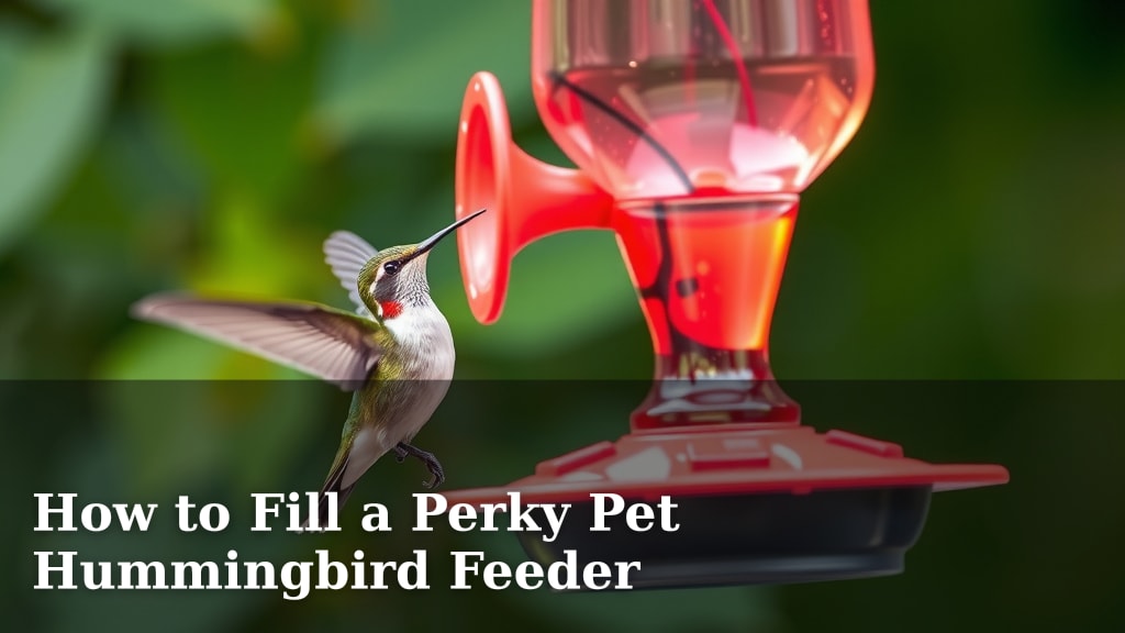 How to Fill a Perky Pet Hummingbird Feeder