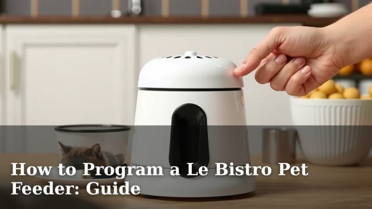 How to Program a Le Bistro Pet Feeder: Guide
