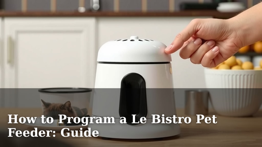 How to Program a Le Bistro Pet Feeder: Guide