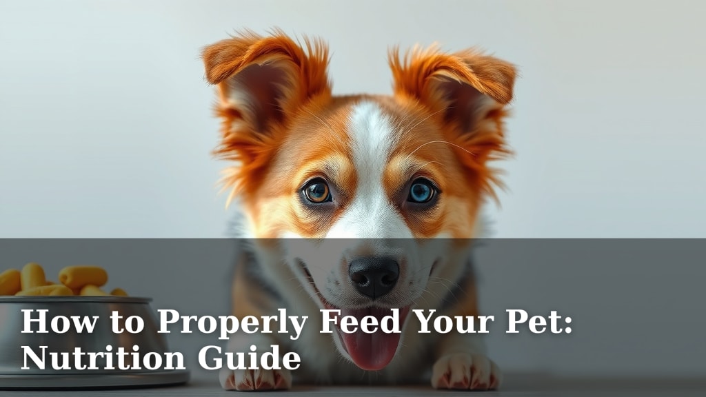 How to Properly Feed Your Pet: Nutrition Guide