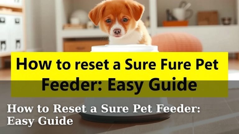 How to Reset a Sure Pet Feeder: Easy Guide