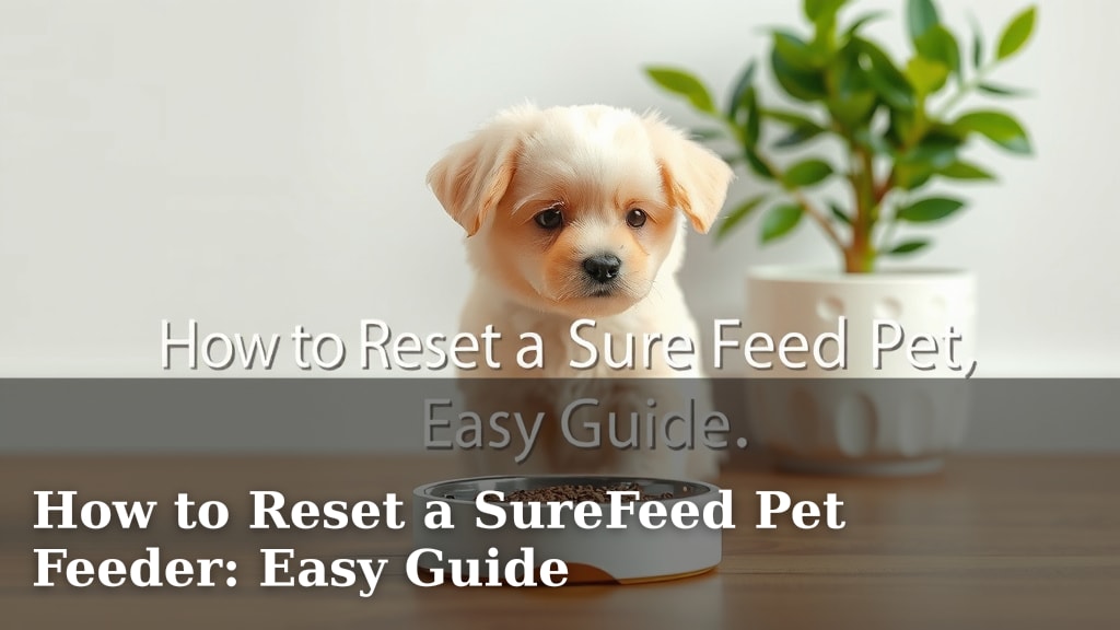 How to Reset a SureFeed Pet Feeder: Easy Guide
