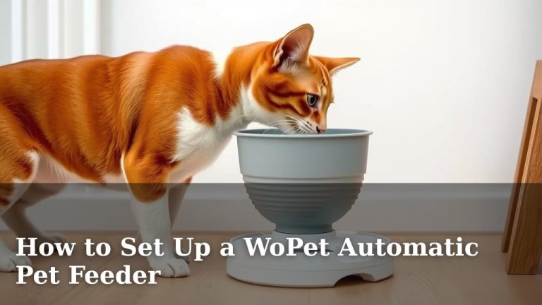 How to Set Up a WoPet Automatic Pet Feeder