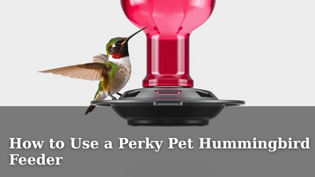 How to Use a Perky Pet Hummingbird Feeder