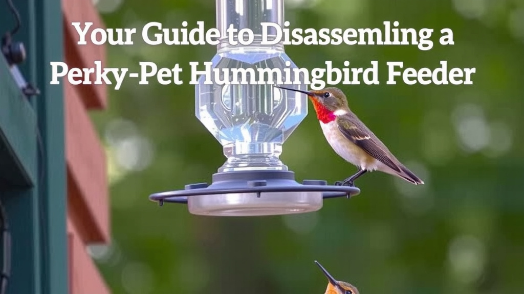 Your Guide to Disassembling a Perky-Pet Hummingbird Feeder