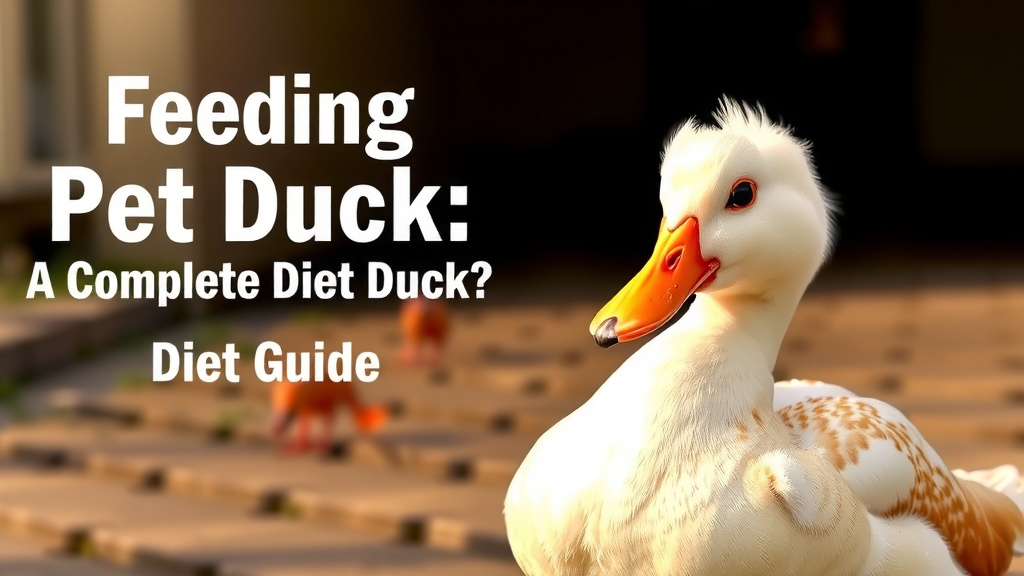 Feeding Your Pet Duck: A Complete Diet Guide