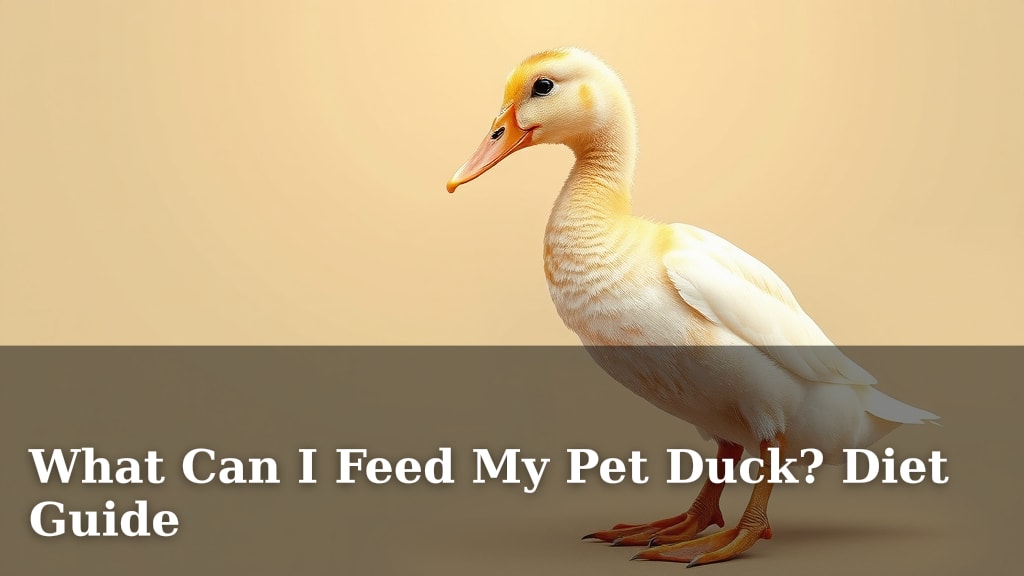 What Can I Feed My Pet Duck? Diet Guide