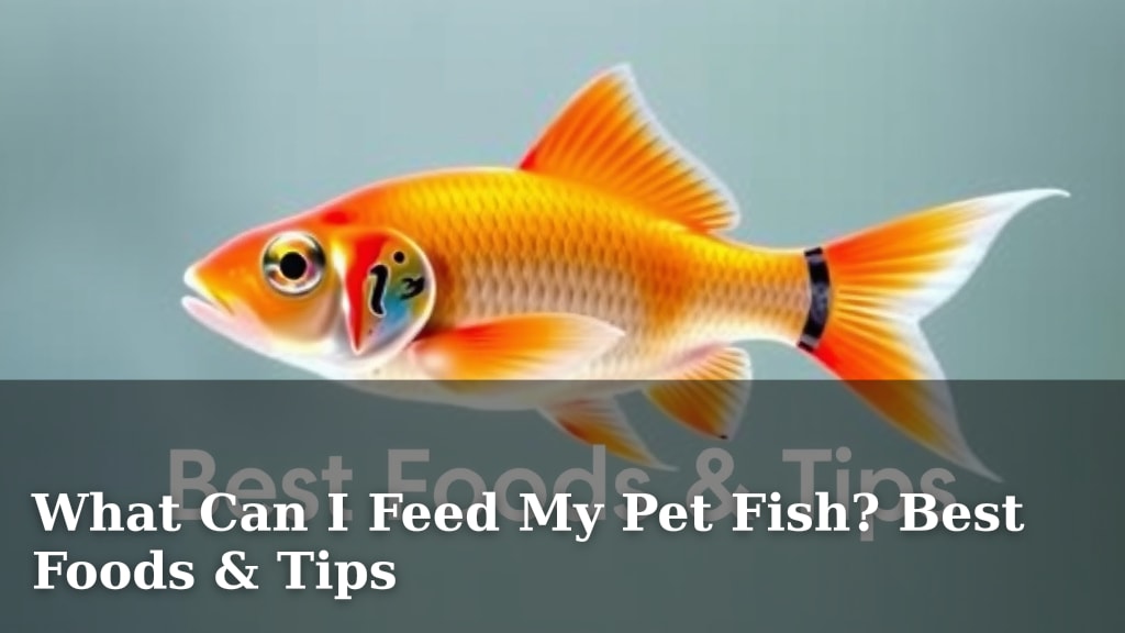 What Can I Feed My Pet Fish? Best Foods & Tips