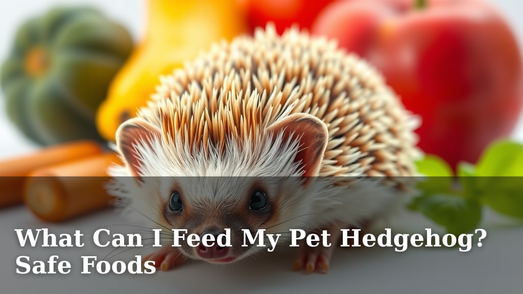 What Can I Feed My Pet Hedgehog? Safe Foods