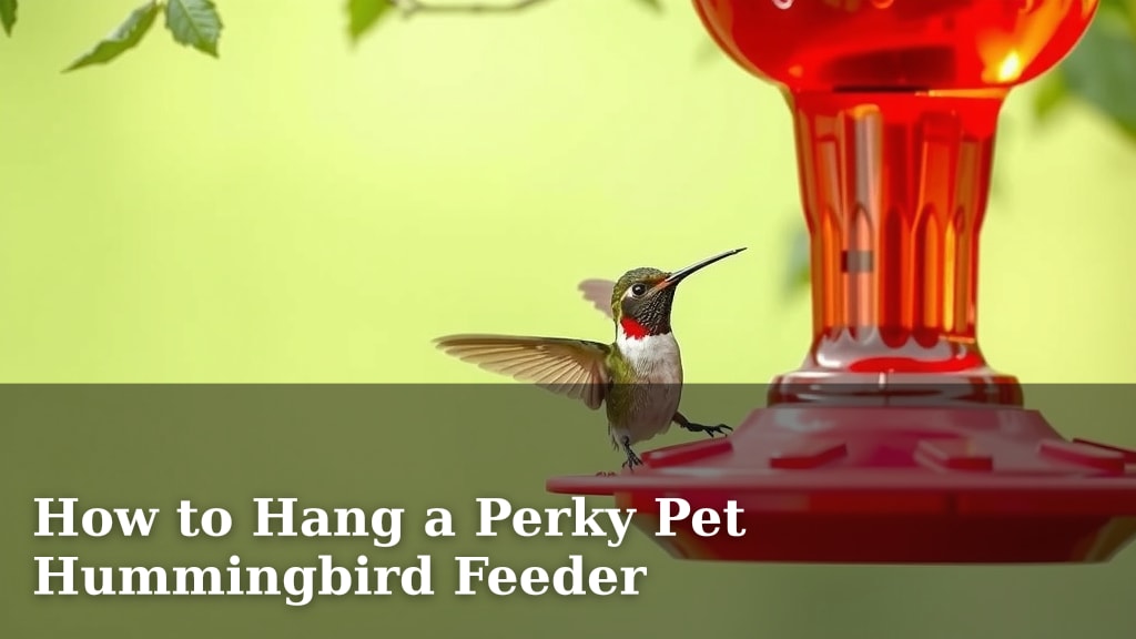 How to Hang a Perky Pet Hummingbird Feeder