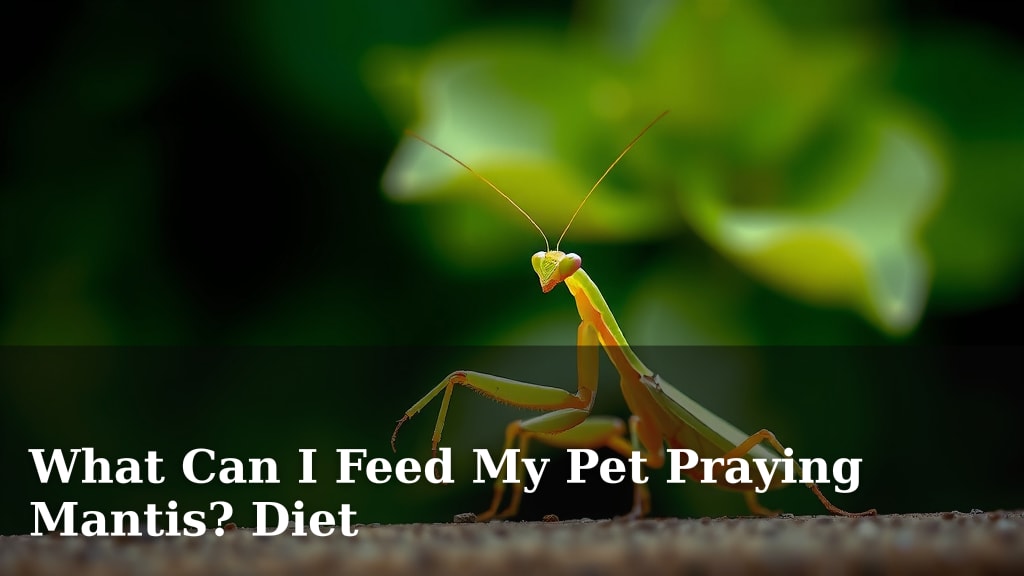 What Can I Feed My Pet Praying Mantis? Diet