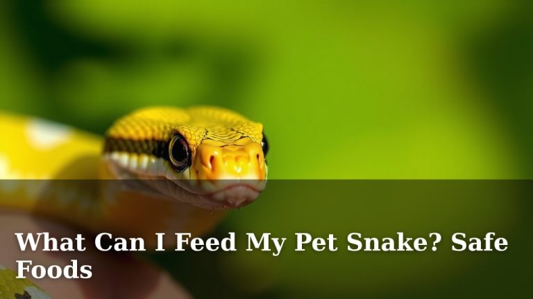 What Can I Feed My Pet Snake? Safe Foods