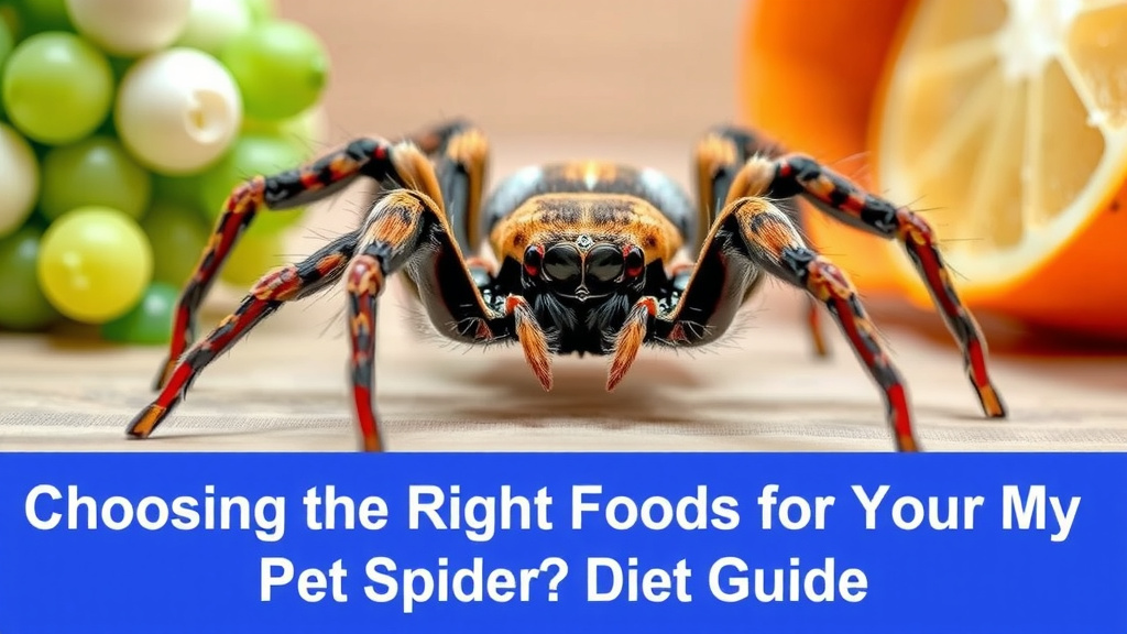 Choosing the Right Foods for Your Pet Spider