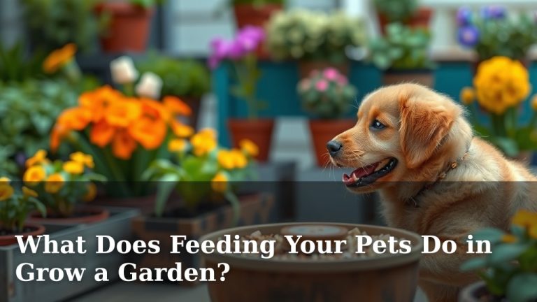 What Does Feeding Your Pets Do in Grow a Garden?