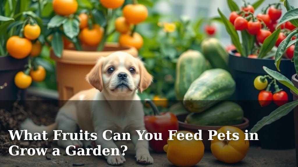 What Fruits Can You Feed Pets in Grow a Garden?