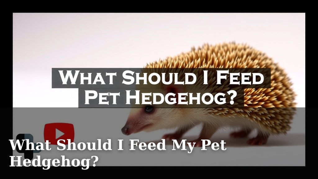 What Should I Feed My Pet Hedgehog?