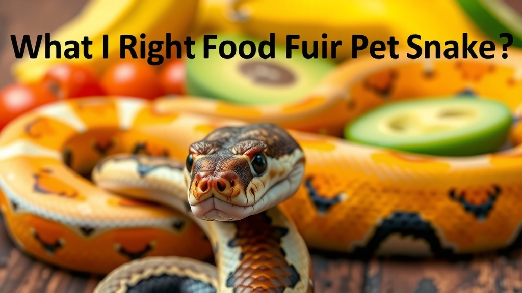 Choosing the Right Food for Your Pet Snake
