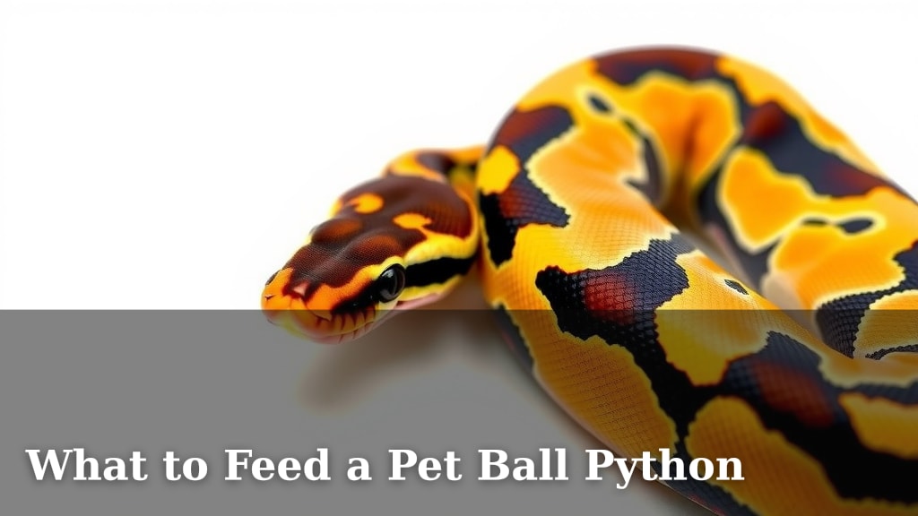 What to Feed a Pet Ball Python