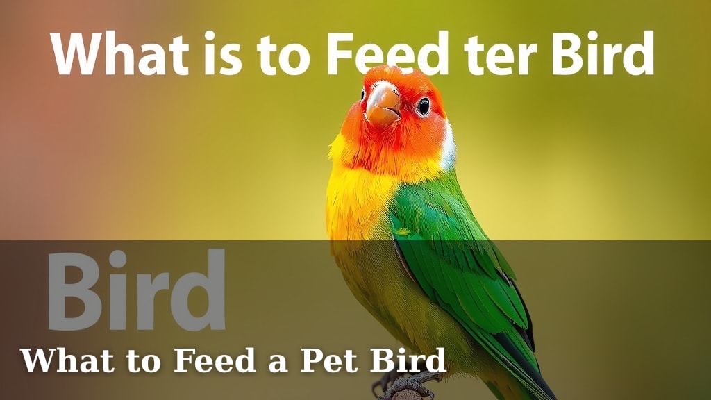What to Feed a Pet Bird