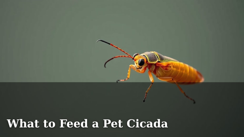 What to Feed a Pet Cicada