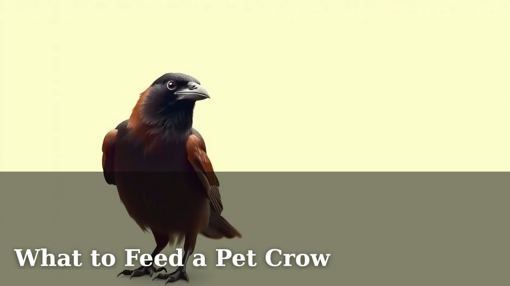 What to Feed a Pet Crow