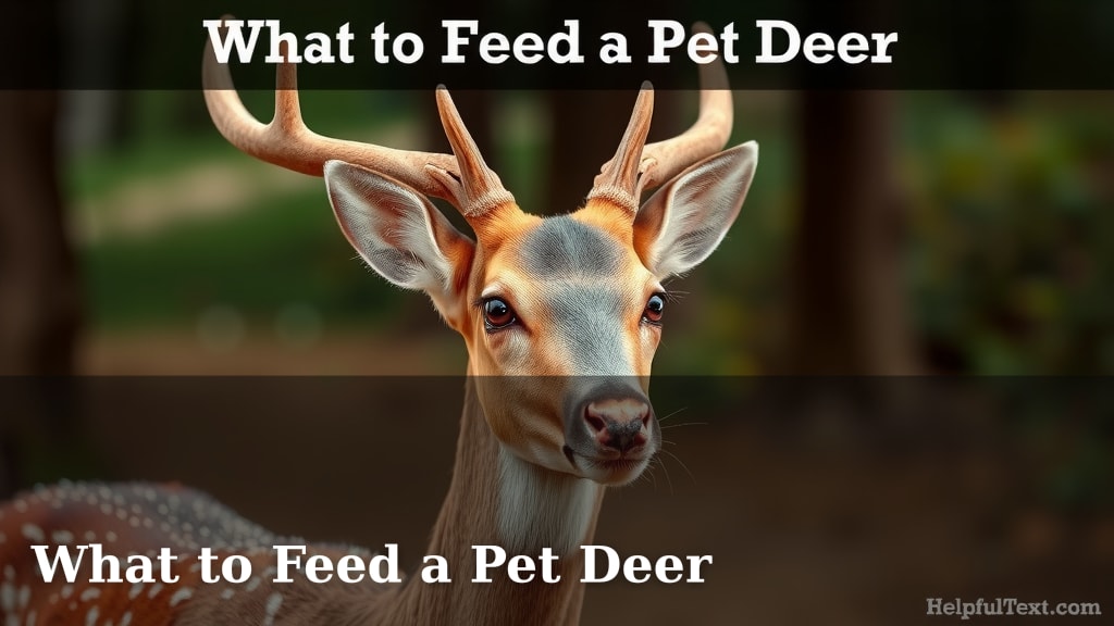 What to Feed a Pet Deer