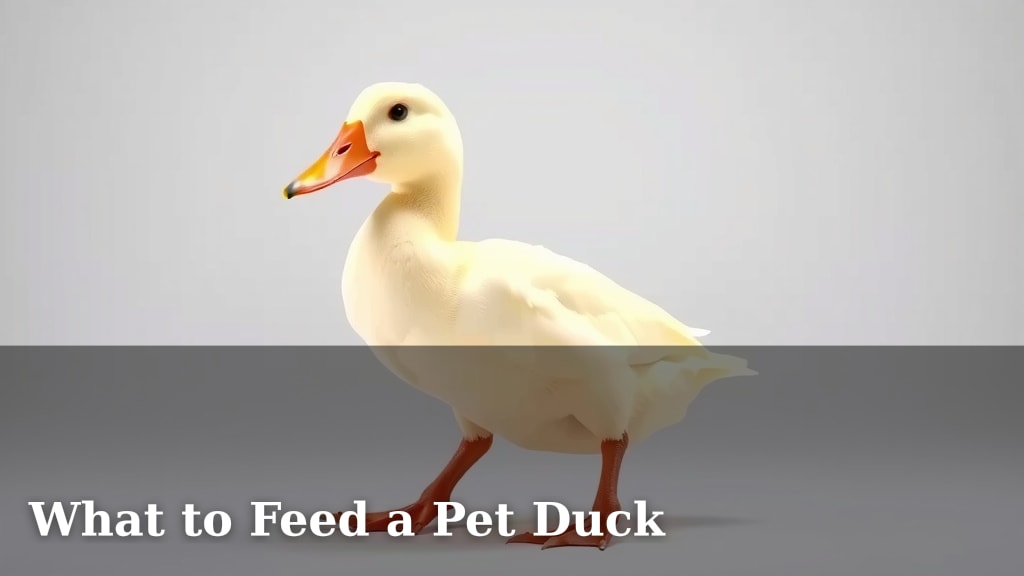 What to Feed a Pet Duck