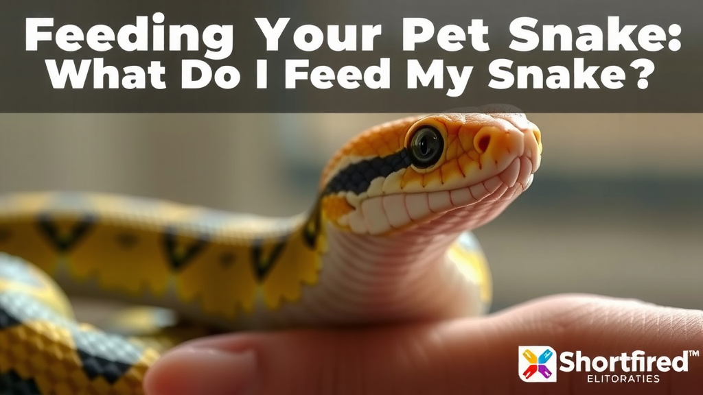 Feeding Your Pet Snake: A Practical Guide