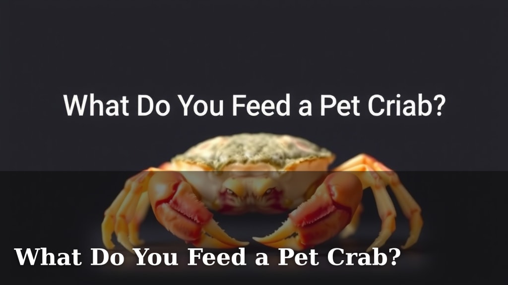 What Do You Feed a Pet Crab?