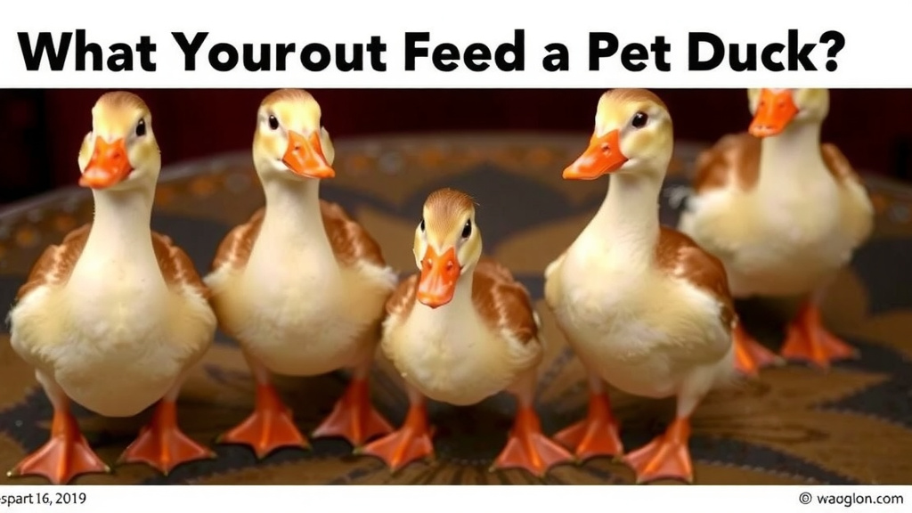 What Your Pet Duck Needs to Eat
