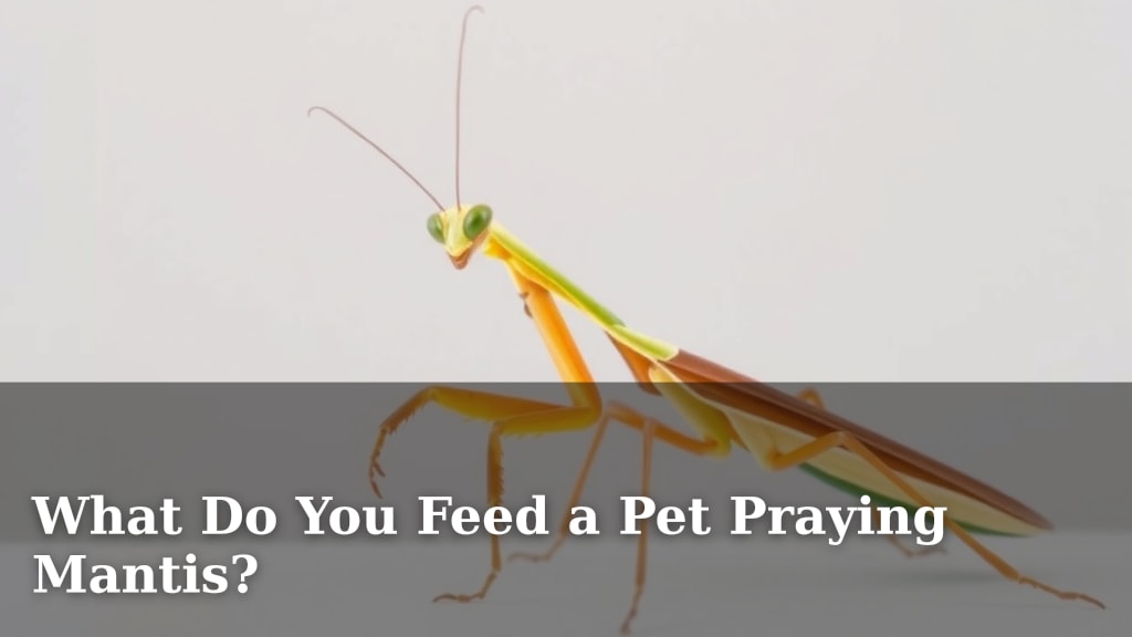 What Do You Feed a Pet Praying Mantis?