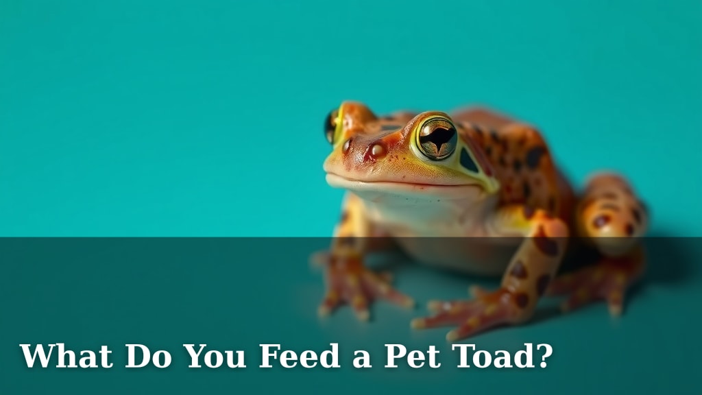 What Do You Feed a Pet Toad?