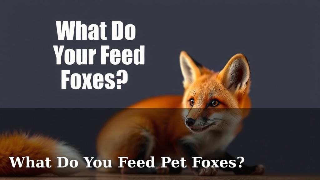 What Do You Feed Pet Foxes?